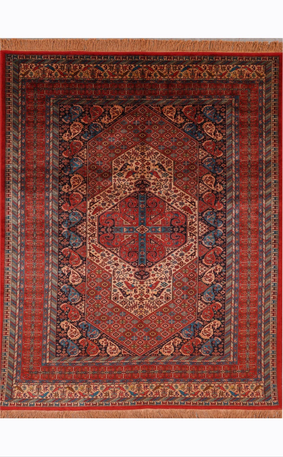 Persian Handmade Pure Silk Turkmen Design product image #29221262655658