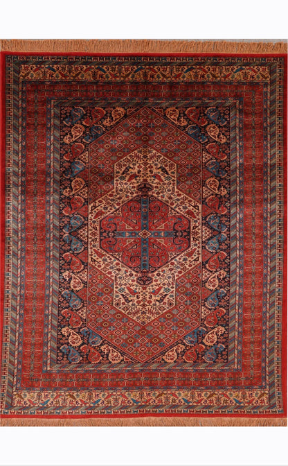 Persian Handmade Pure Silk Turkmen Design-id2
