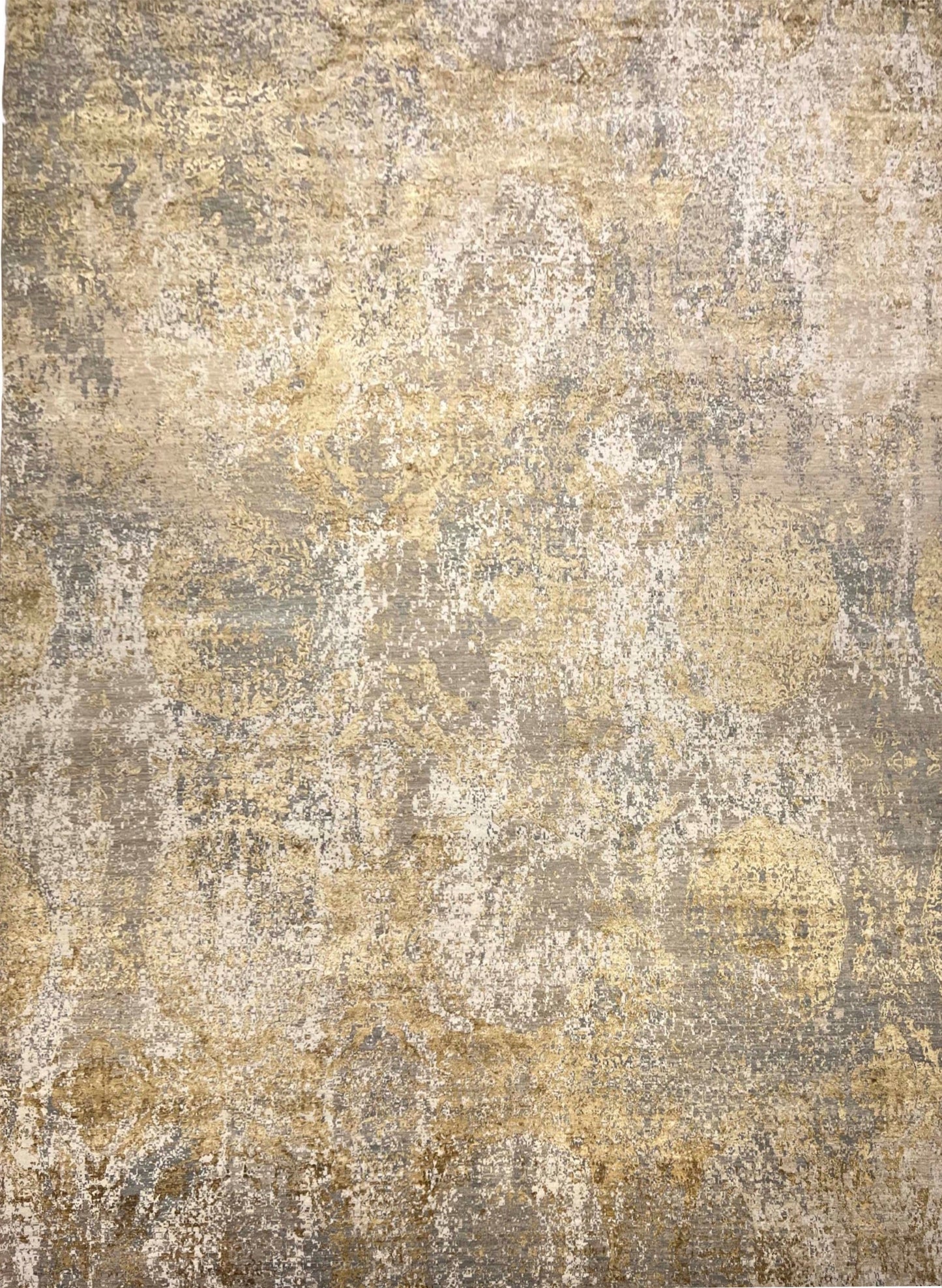 Indian Hand-Knotted Wool  Silk Carpet product image #29221100781738