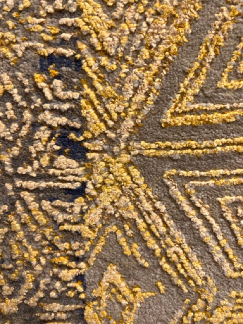 Gold Indian Modern Hand-knotted Carpet