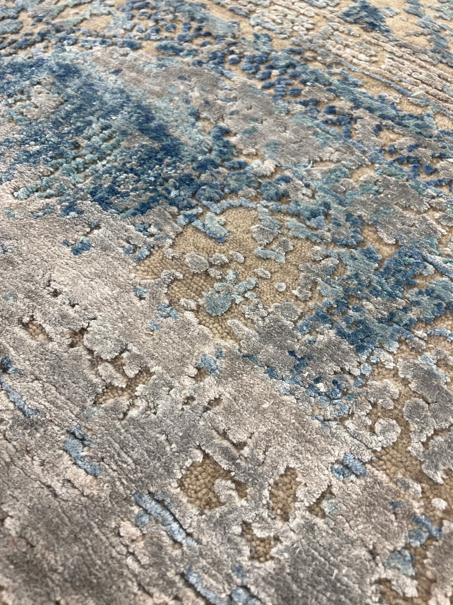Nepali Indian Modern Hand-Knotted Wool Rug