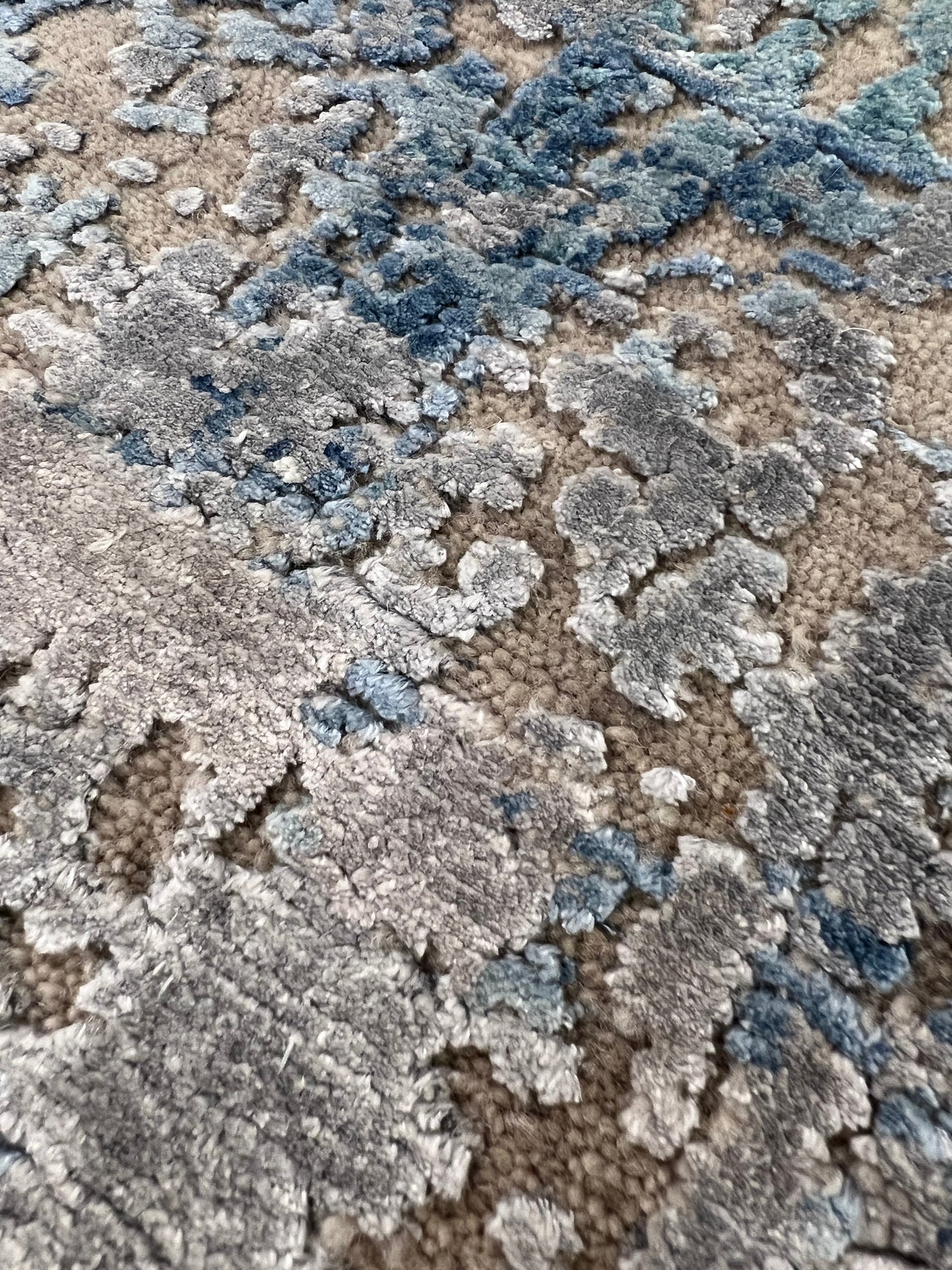 Nepali Indian Modern Hand-Knotted Wool Rug