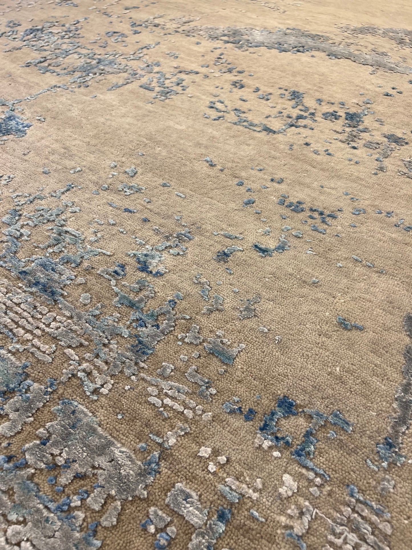 Nepali Indian Modern Hand-Knotted Wool Rug