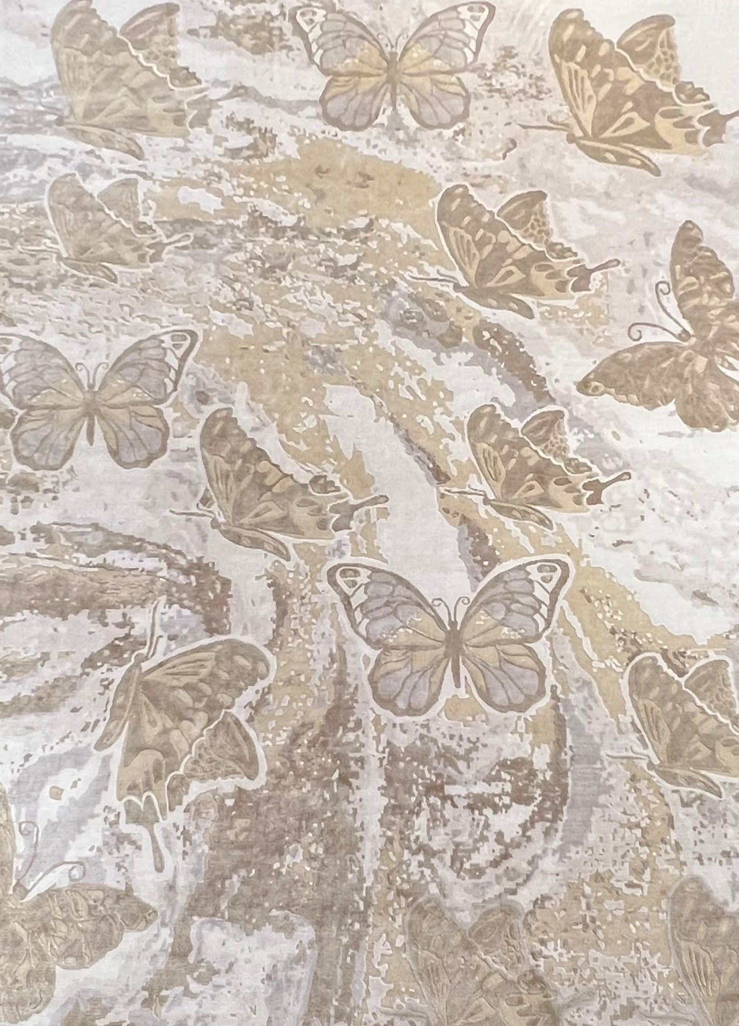 Nepal Modern Handmade  Bamboo Silk  Butterfly Rug design by Abram Imports product image #30178808299690