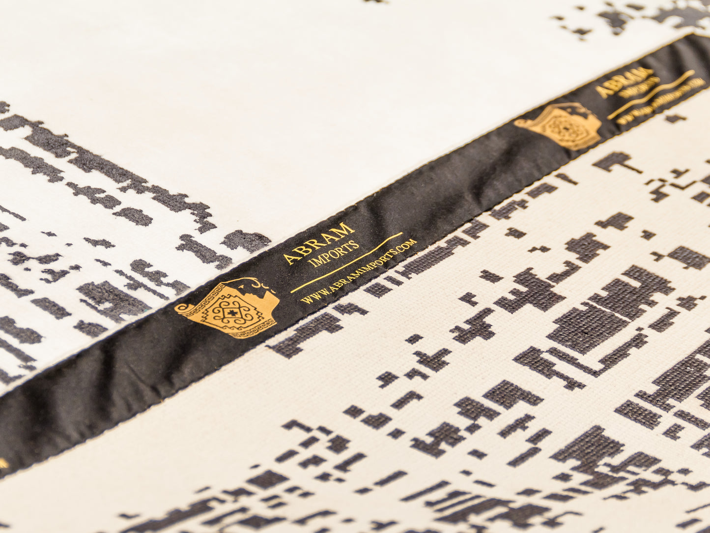 509 - Modern Handmade Wool And Silk Abstract Moroccan Rug With Full moon Design