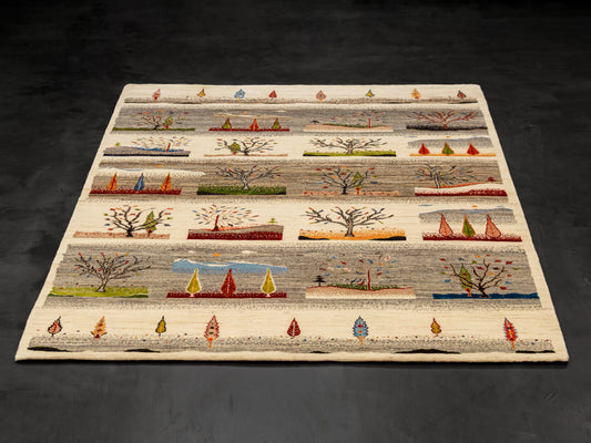 Four Seasons Gabbeh-Style Rug