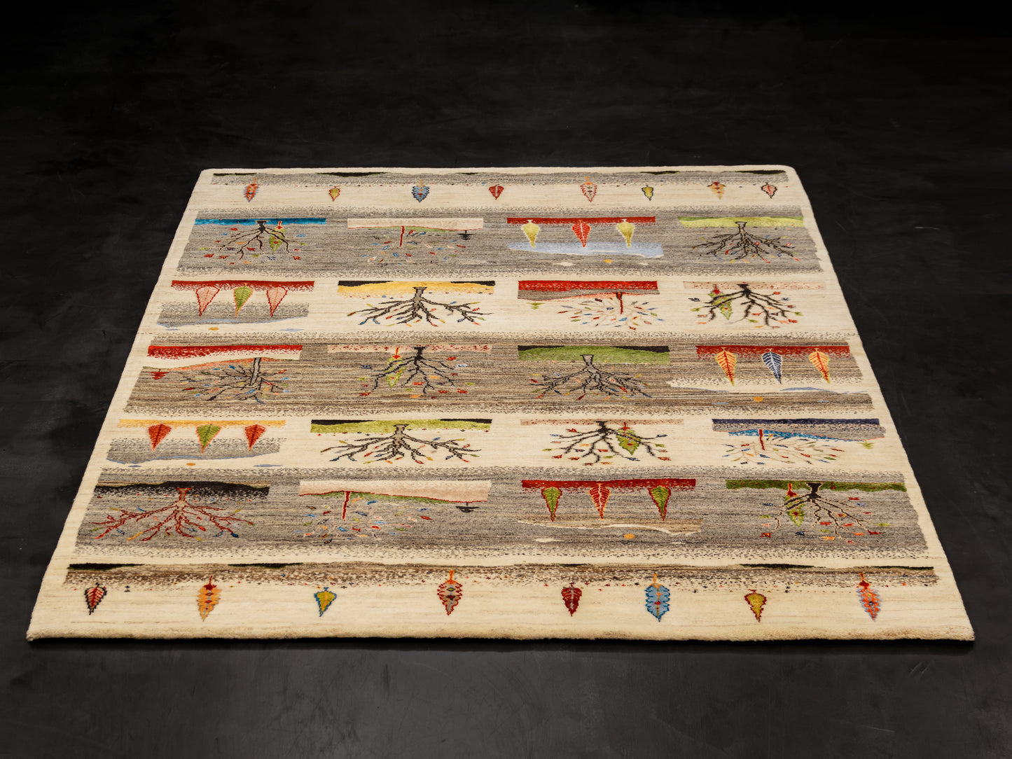 Four Seasons Gabbeh-Style Rug