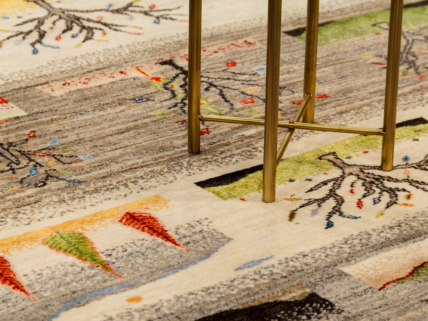 Four Seasons Gabbeh-Style Rug