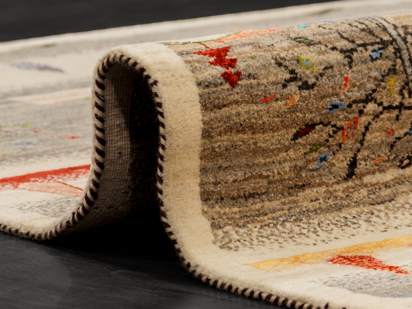 Four Seasons Gabbeh-Style Rug