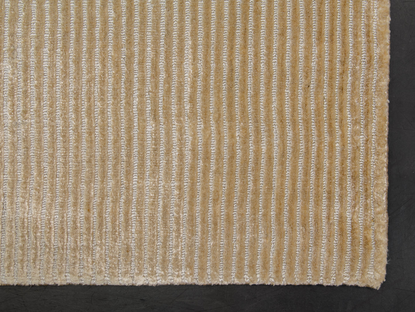 Modern Contemporary Cream Silk Rug