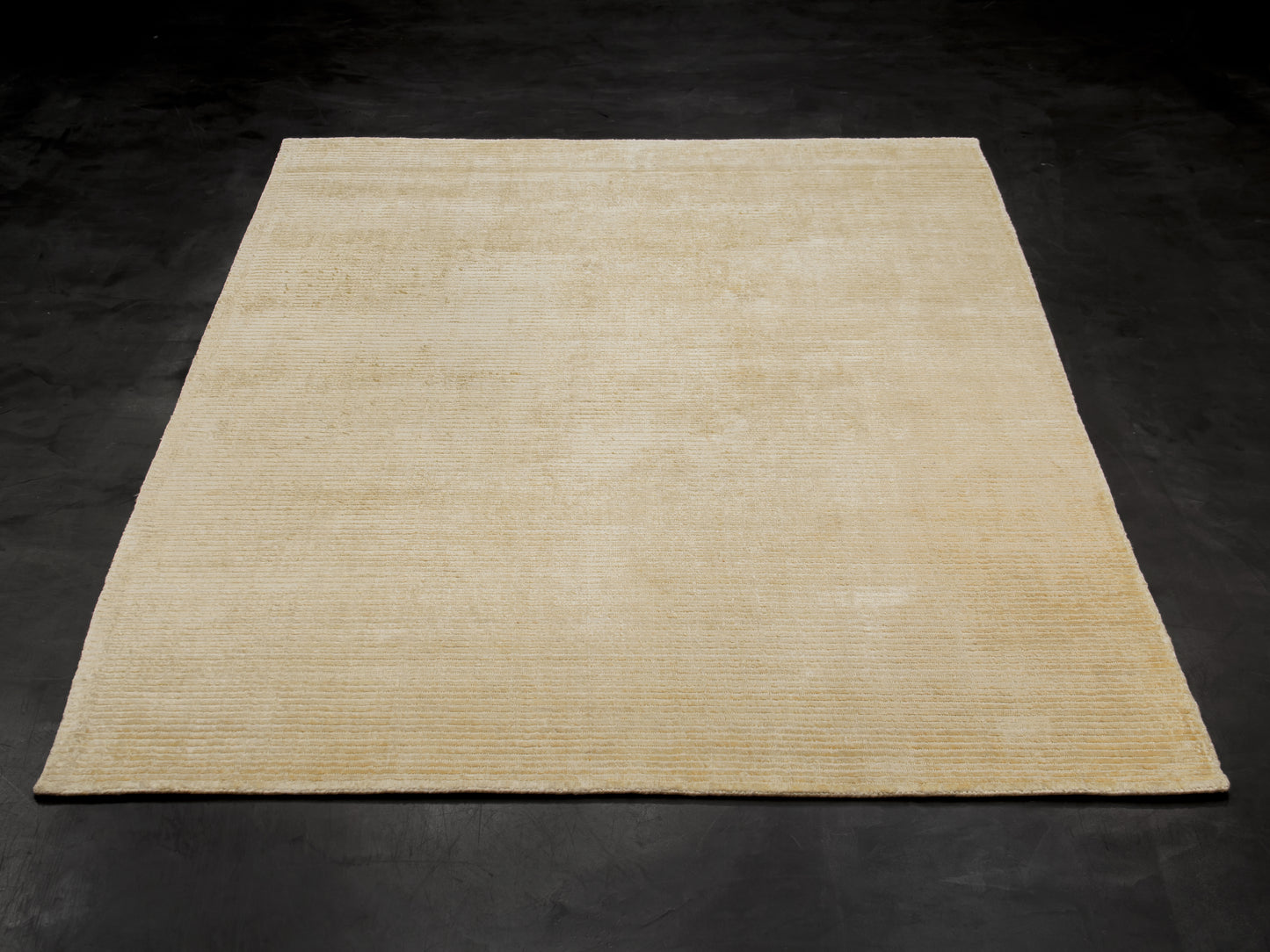 Modern Contemporary Gold Silk Rug