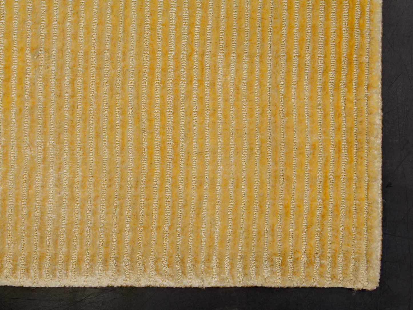 Modern Contemporary Gold Silk Rug