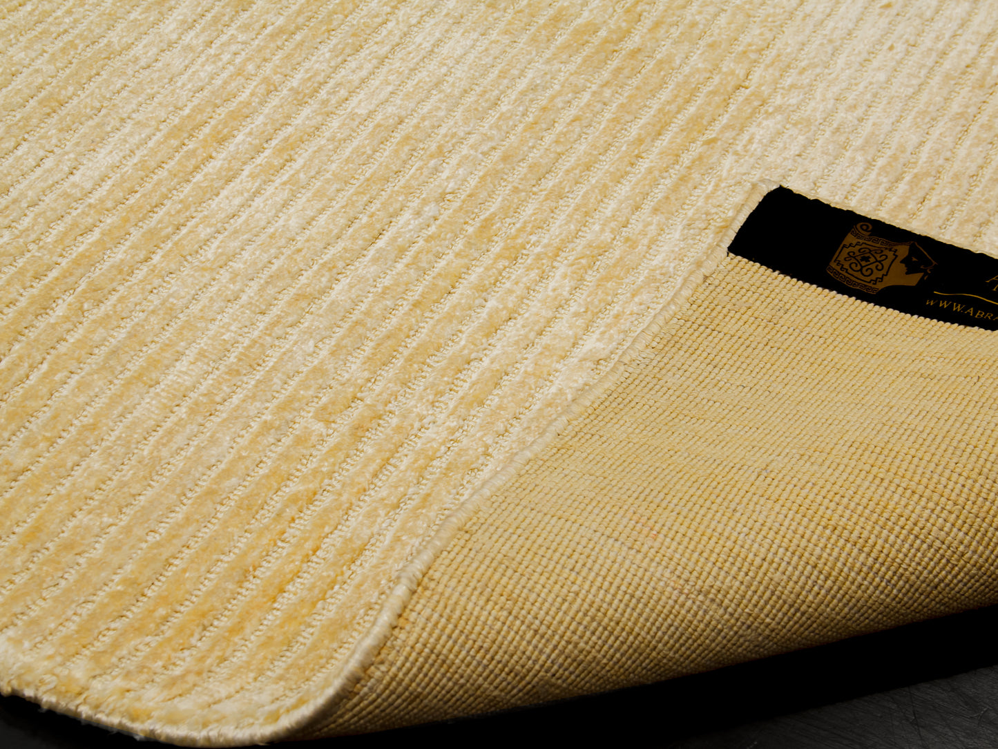 Modern Contemporary Gold Silk Rug