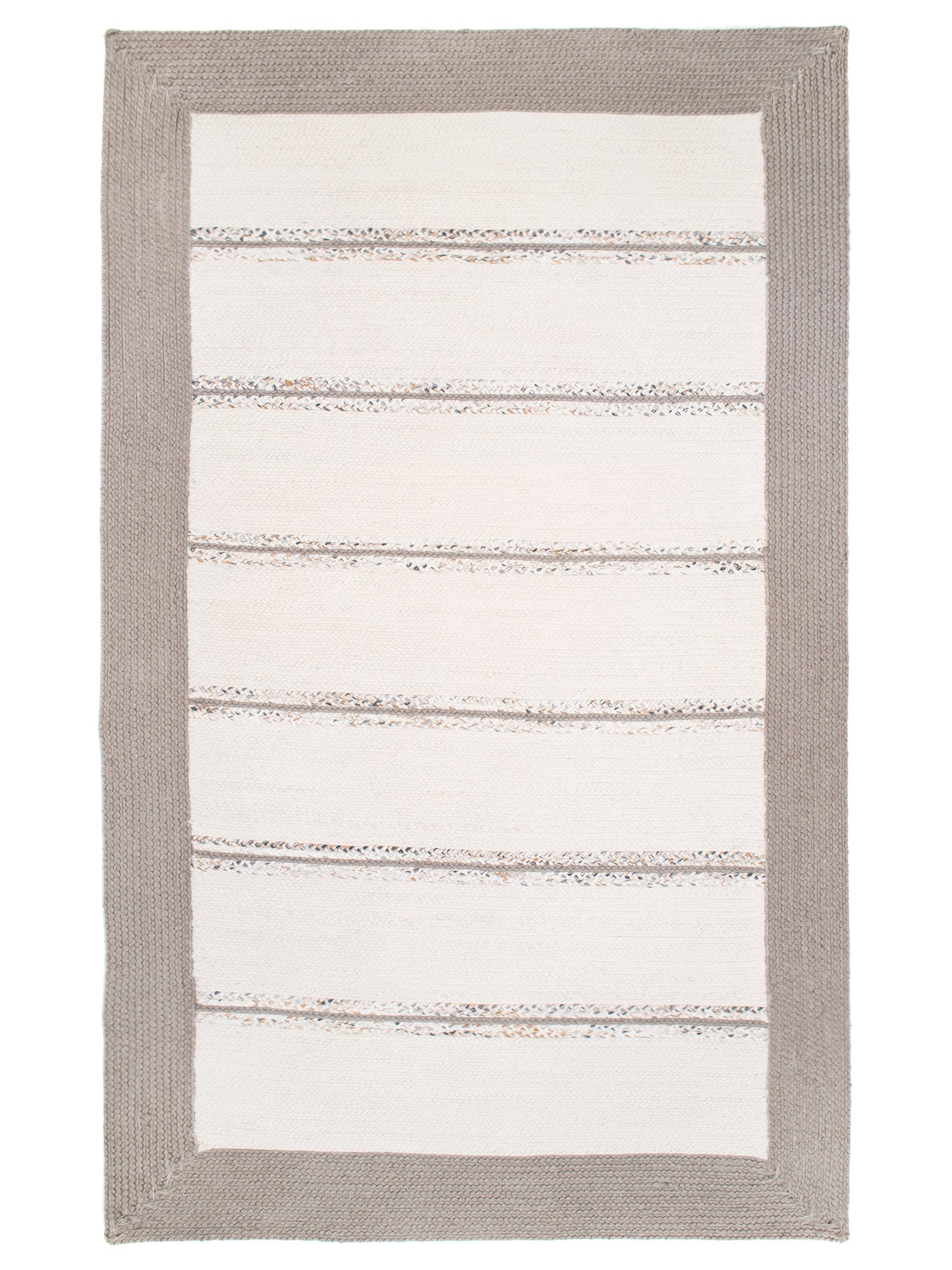 Indian Flat Woven Rug White Grey product image #29695228281002