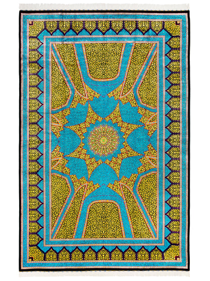 Blue/Gold Persian Style Rug-id1
