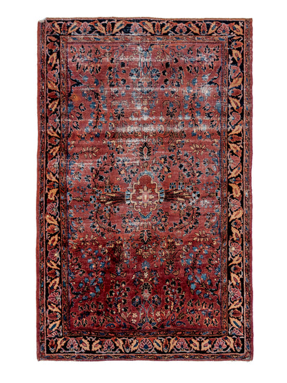 Carpet Sarouk Fine Handmade Persian Wool Rug-id1

