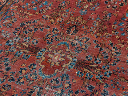 Carpet Sarouk Fine Handmade Persian Wool Rug-id6

