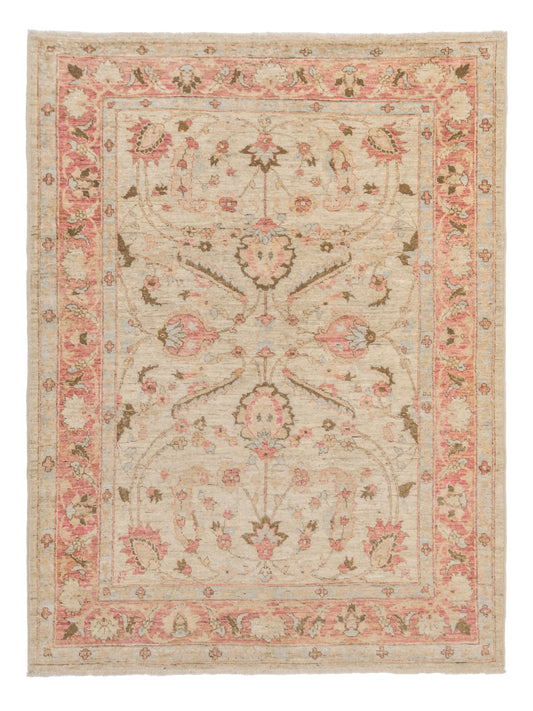 Fine-Hand-Knotted Area Wool Rug From Pakistan