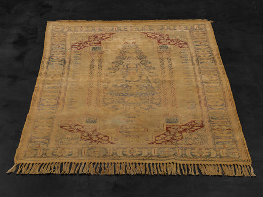Antique Kayseri Turkish Wool Rug