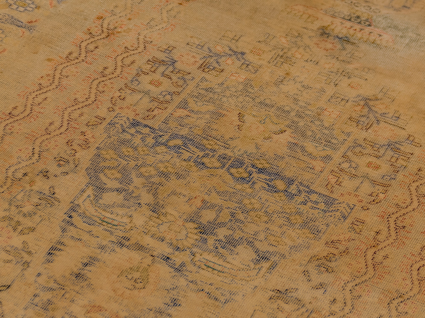 Antique Kayseri Turkish Wool Rug