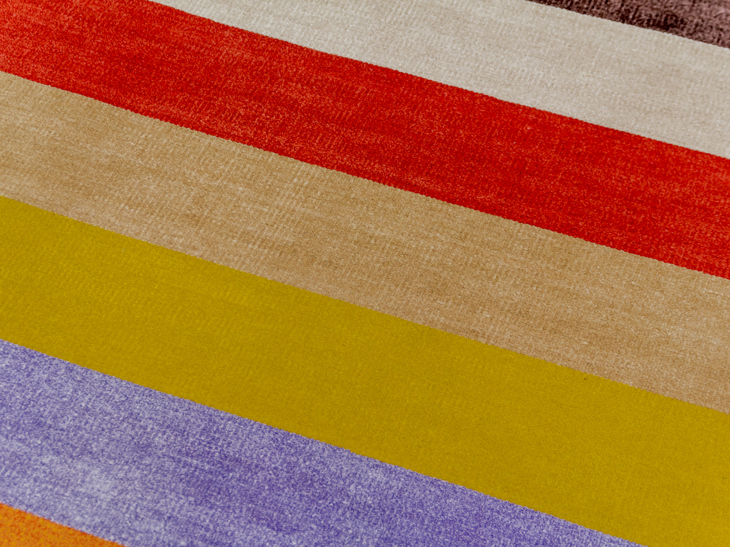 Handloom Indian Striped Multicolor Modern Rug