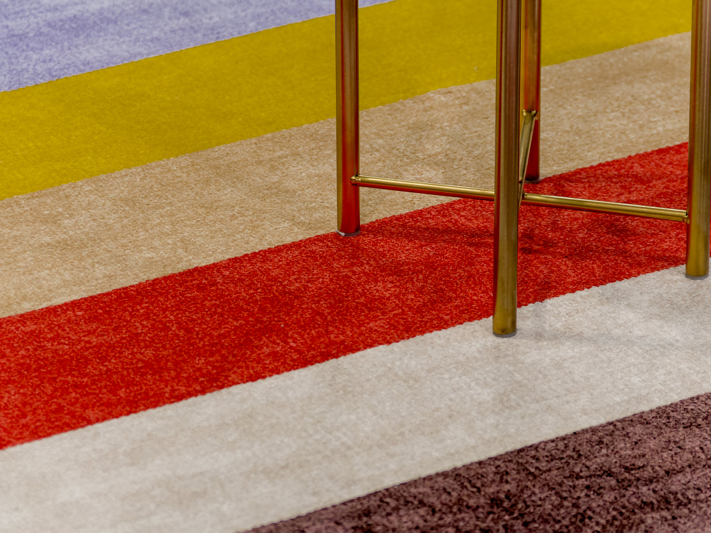 Handloom Indian Striped Multicolor Modern Rug