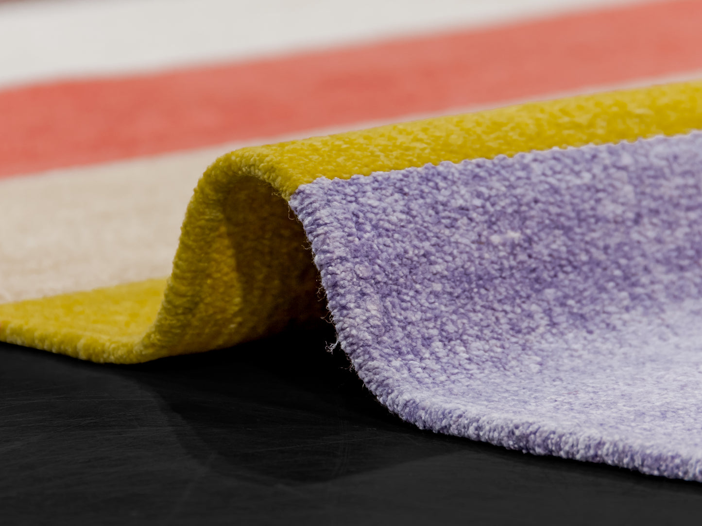 Handloom Indian Striped Multicolor Modern Rug