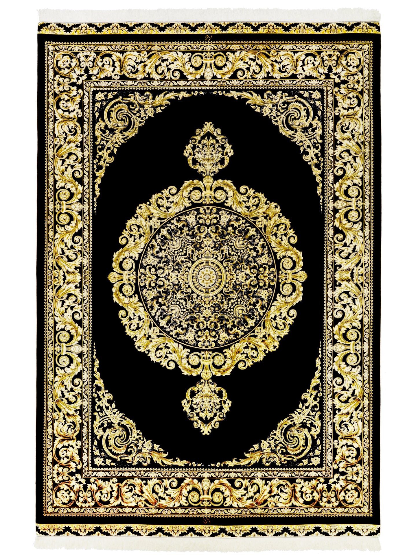 Persian Medallion Fine Silk Area Rug product image #29571836215466
