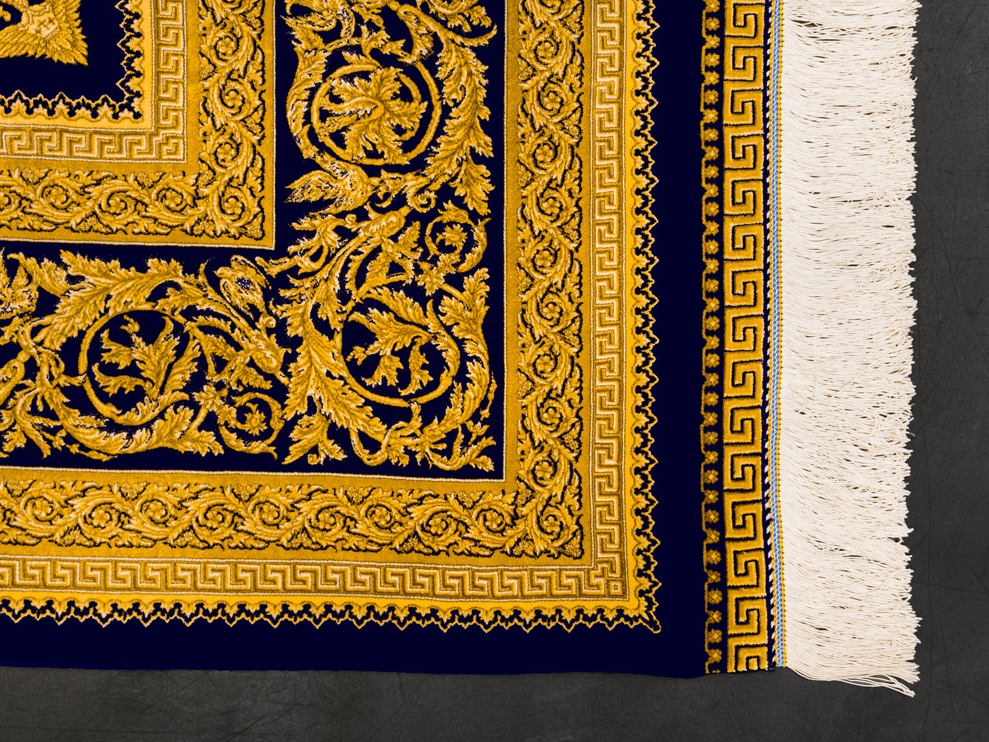 Persian Medallion Fine Silk Rug