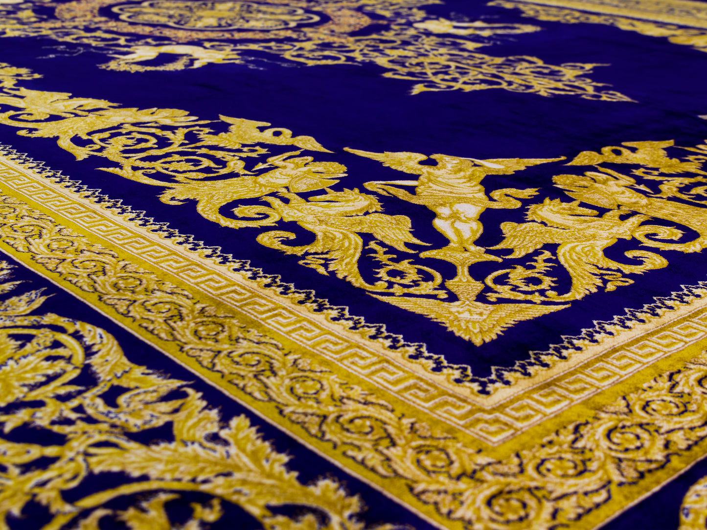 Persian Medallion Fine Silk Rug