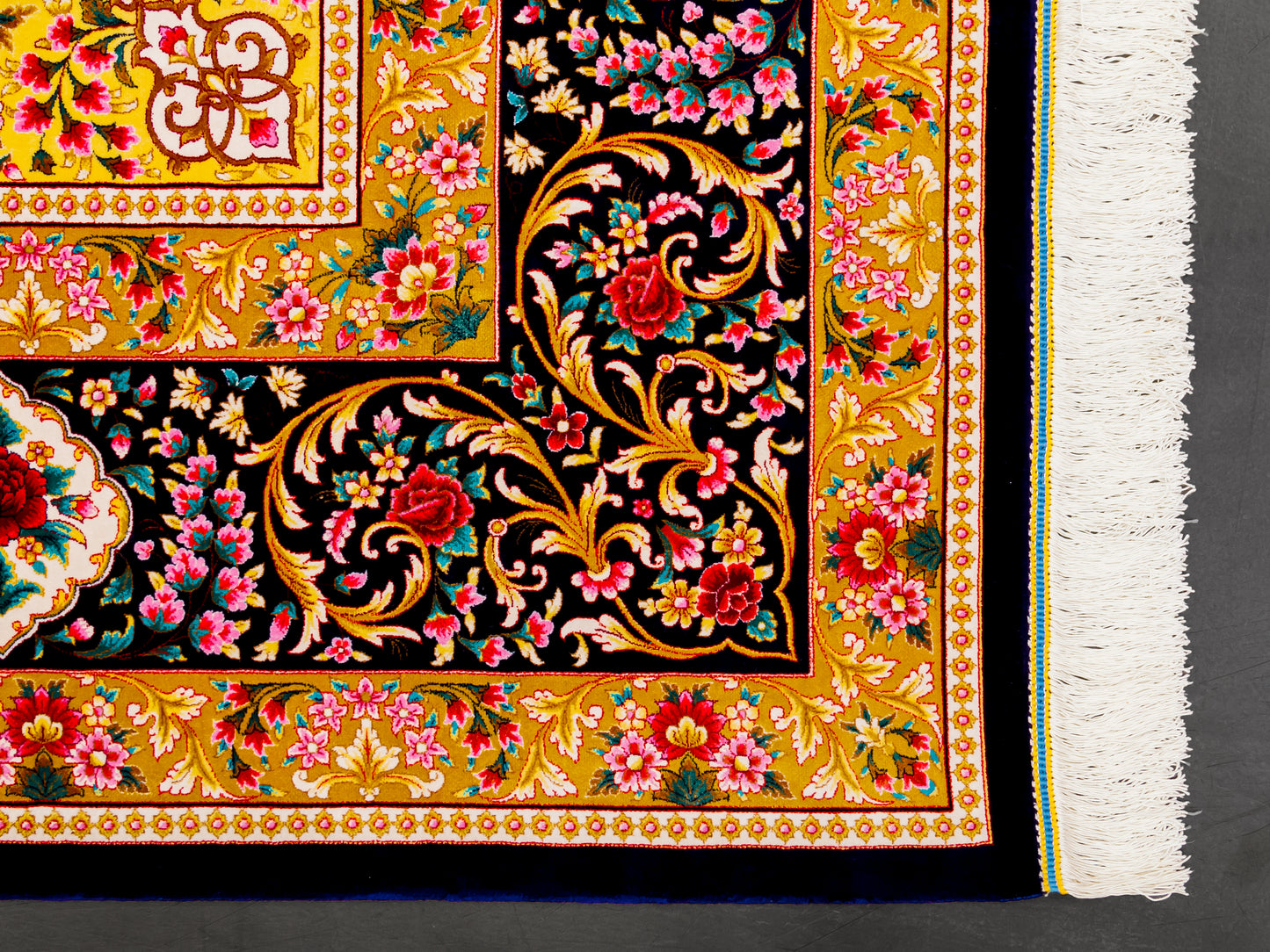 Persian Machine-made Silk Floral Area Rug product image #29571887005866