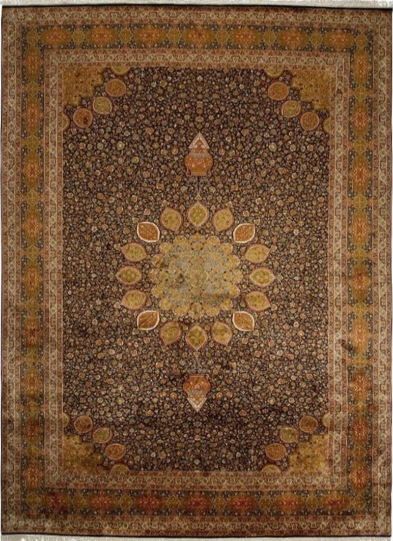 Ardabil Shaykh Safi  Kashmir  Pure Silk Carpet product image #29393695047850