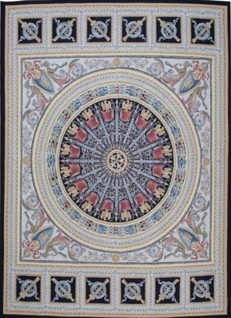 China Tapestry Wool Handmade Aubusson French Royal Design