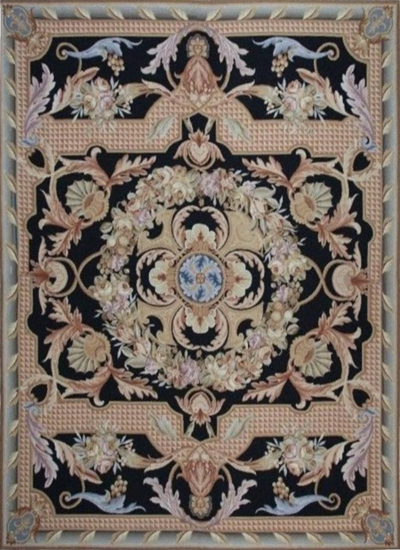 Chinese with French Design Needlepoint Rug. product image #29401122373802