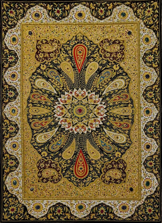 Gold Multi Stone Indian Tapestry