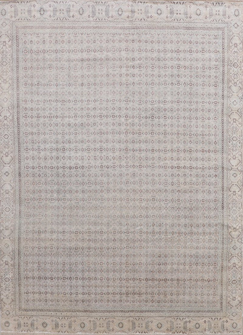 Antique Design Indian  Hand-Knotted Silk Carpet