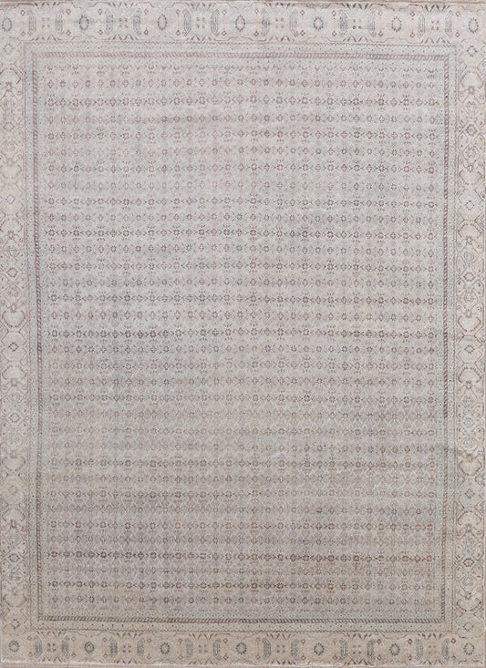 Antique Design Indian  Hand-Knotted Silk Carpet