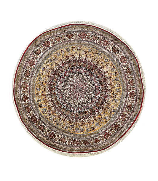 China Traditional Pure Silk Round Rug featured #7522137407658 