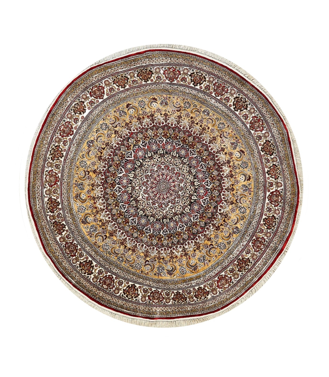 China Traditional Pure Silk Round Rug product image #30555461451946