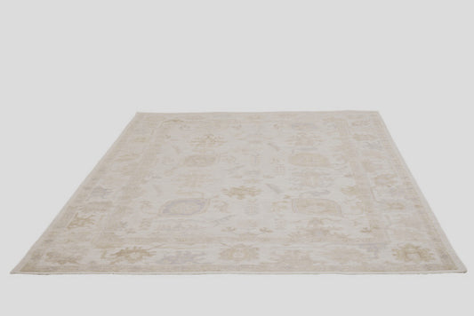 Indian Handmade Rug Oushak Design