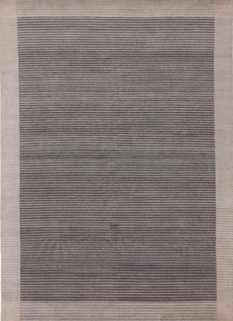 Handmade Modern Striped Wool Multicolor Tibetan Area Rug
