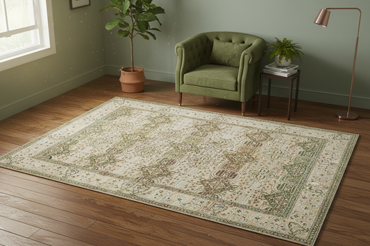 502 - Indian Transitional Silk Multicolor Modern Silk Rug