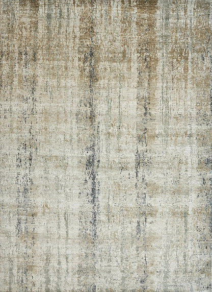 Indian  Handwoven Modern Pure Silk and Wool Carpet-id1
