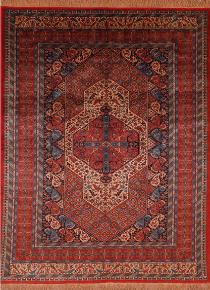 Persian Handmade Pure Silk Turkmen Design-id1
