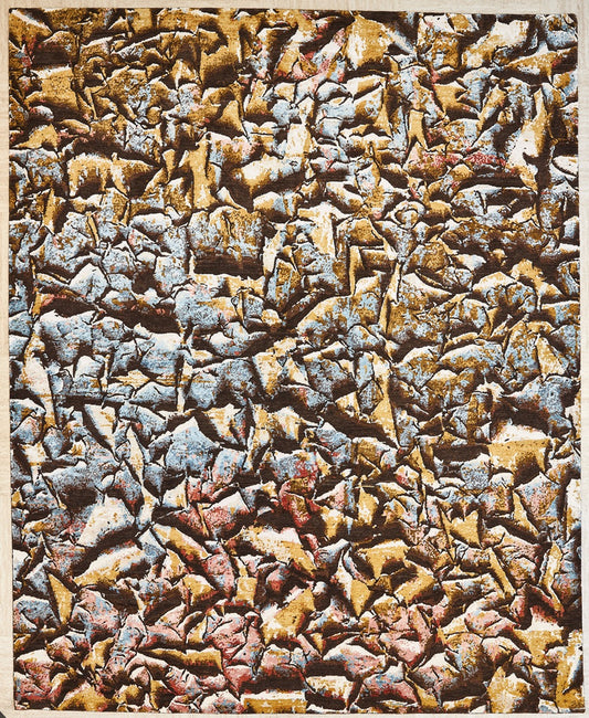 Indian Handmade Modern Wool And Silk Area Rug From Tibet