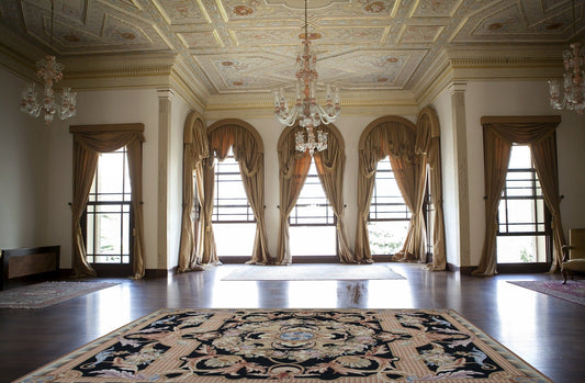 Chinese with French Design Needlepoint Rug.