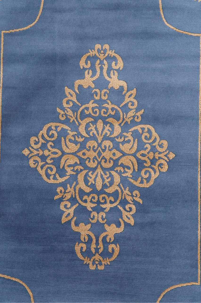 Modern Fine Handmade Nepal Wool And Silk Carpet product image #27775391006890