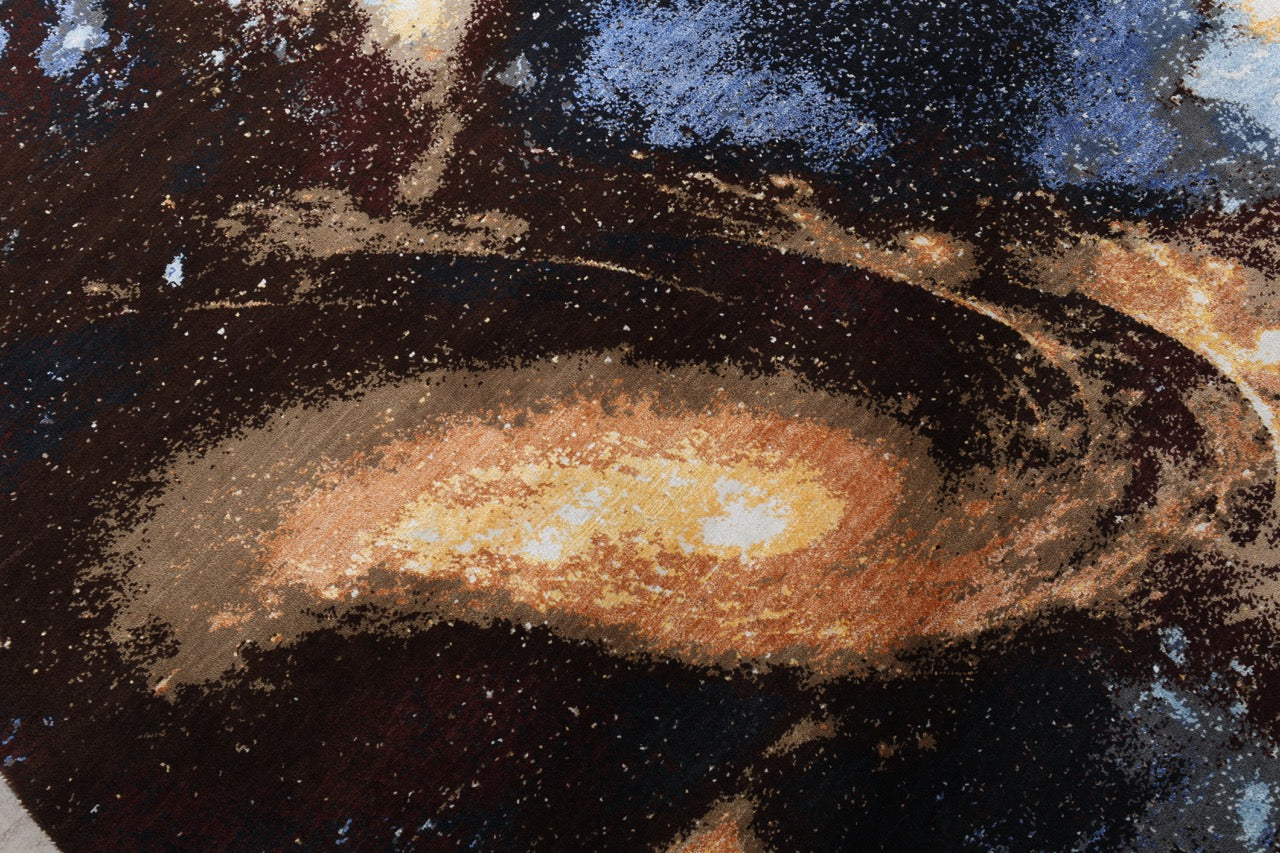 Modern Galaxy Indian Handmade Area Rug From Nepal Wool And Silk product image #27783827030186