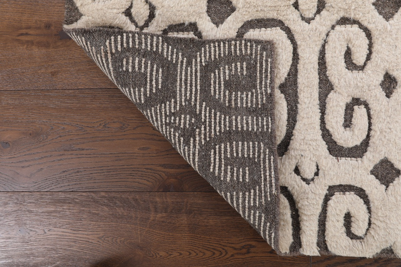 Indian Handmade With A Moroccan Design Modern Rug