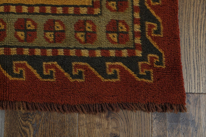 One Of A Kind Antique Wool Area Rug-id7
